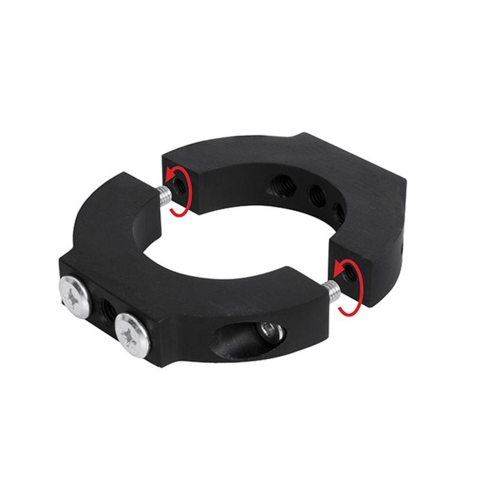 B-Tech BT7841 Collar Accesorio Ø50mm para Postes B-Tech Sistema 2 - 2 Piezas, Diseño Dividido para Montaje Rápido, Negro 2