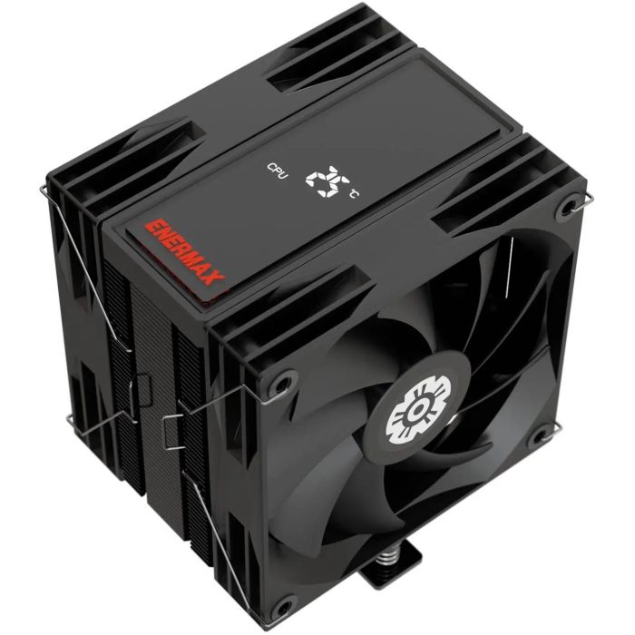 Enermax ETS-T41D Disipador CPU Gaming Tipo Torre Doble Ventilador 250W TDP 4 Heatpipes Sockets Intel 1700/1200 AMD AM5/AM4 4