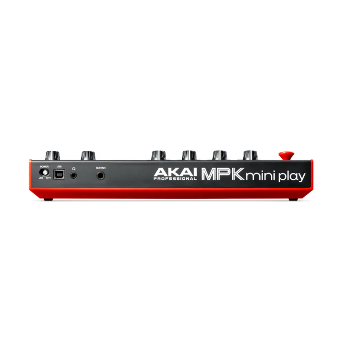 Akai MPK Miniplay Mk3 Teclado Controlador USB con Altavoz Integrado, 25 Miniteclas Sensibles a la Velocidad, Pads MPC Retroiluminados, Pantalla OLED y Arpegiador 2