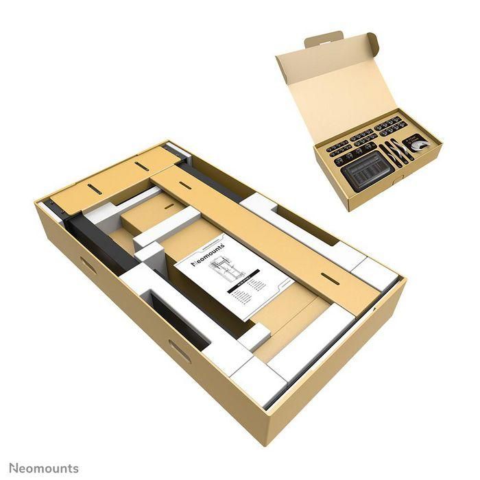 Neomounts WL55-875BL1 Soporte Motorizado de Pared para Pantallas de 55-100", 110 kg, Altura 98-163 cm, VESA 100x100-800x600, Negro