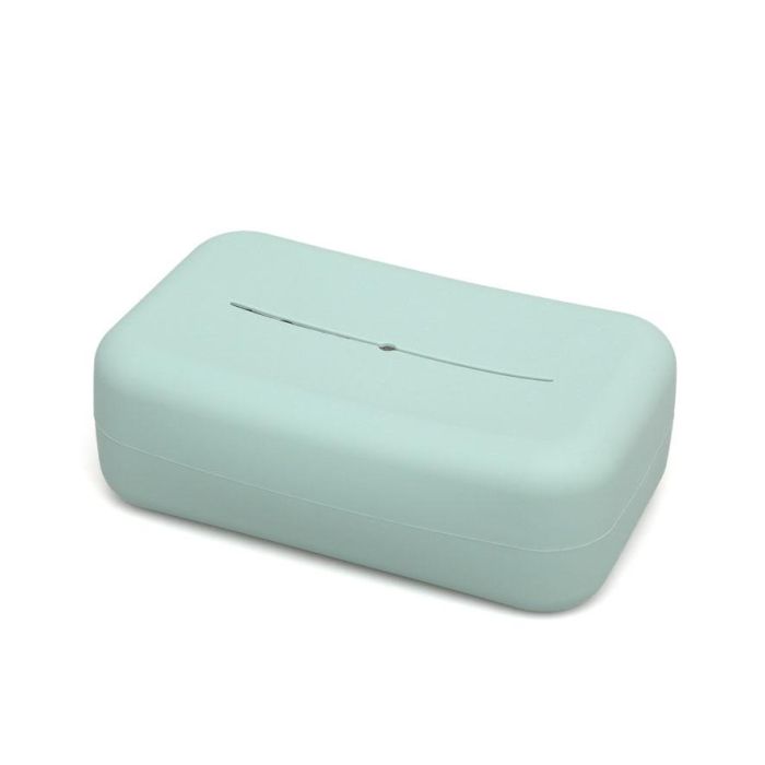 KioKids Porta Toallitas de Silicona Verde Salvia para Bebés 0+ meses - Dispensador con Agujero Inferior y Superior 1 KioKids Porta Toallitas de Silicona Verde Salvia para Bebés 0+ meses - Dispensador con Agujero Inferior y Superior 1