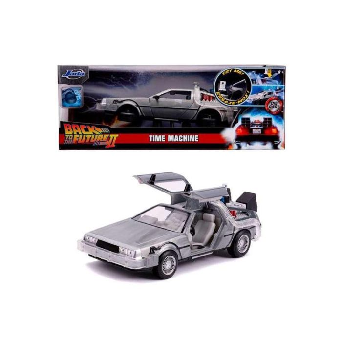 Coche de metal dlorean regreso al futuro ii con luz escala 1:24 30x15x11 cm 1 Coche de metal dlorean regreso al futuro ii con luz escala 1:24 30x15x11 cm 1