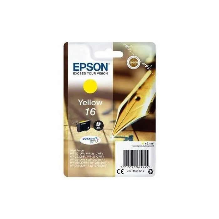 Epson DURABrite Ultra Ink Cartucho Amarillo 16 0 Epson DURABrite Ultra Ink Cartucho Amarillo 16 0