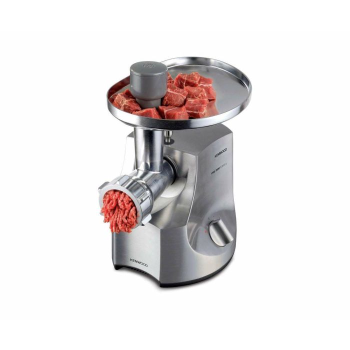 Kenwood MG700 Picadora de Carne 3 kg/min, Incluye 3 Rejillas, Adaptadores Salchicha y Kebbe - Aluminio Cepillado 2