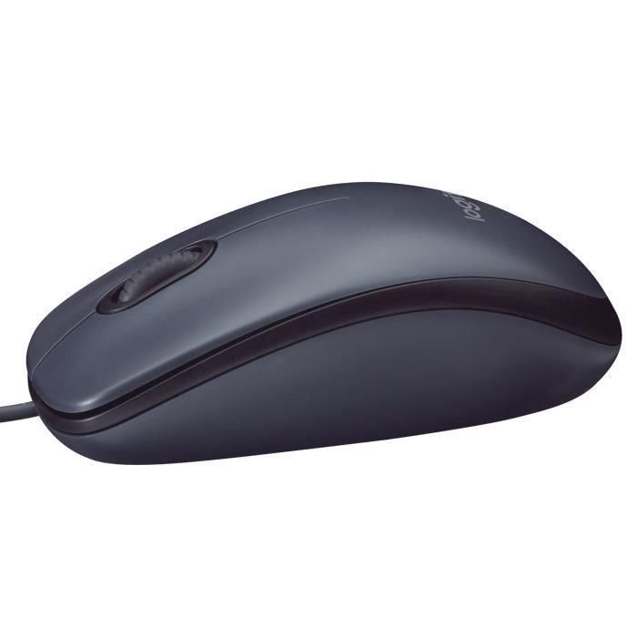 Logitech M90 Ratón Óptico USB con Cable Negro, 1000 dpi, Ergonómico, Control Preciso para Ordenador 2 Logitech M90 Ratón Óptico USB con Cable Negro, 1000 dpi, Ergonómico, Control Preciso para Ordenador 2