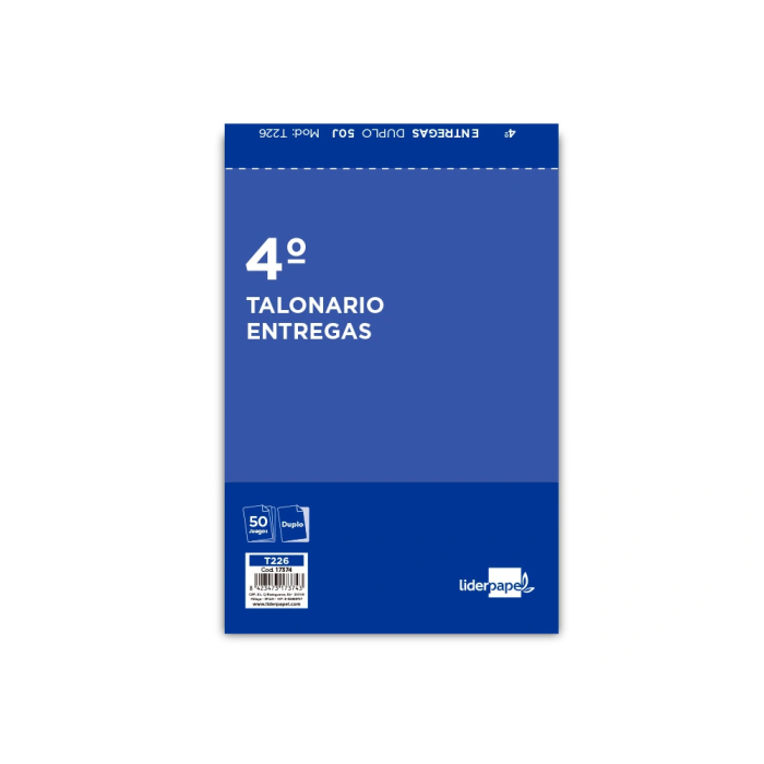 Liderpapel Talonario Entregas Cuarto Original y Copia T226 2 Liderpapel Talonario Entregas Cuarto Original y Copia T226 2