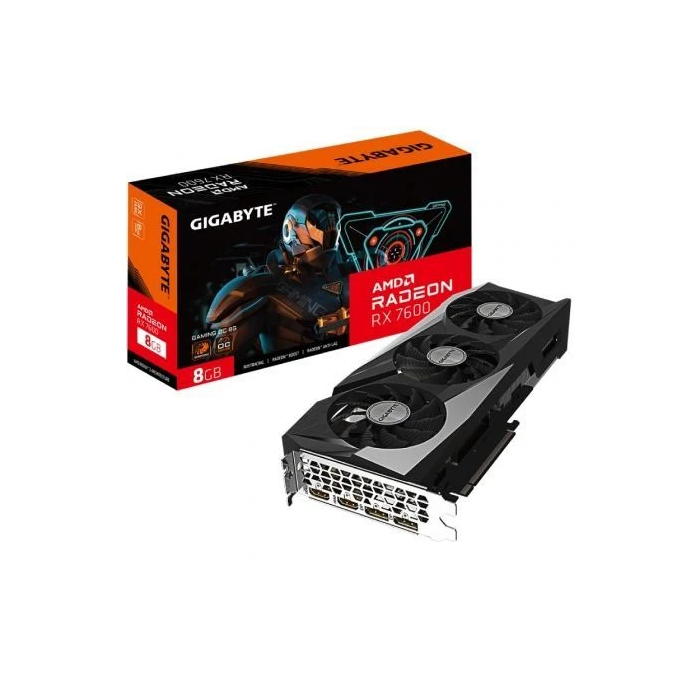 Gigabyte 9VR76GO-00-G10 Tarjeta Gráfica Radeon RX 7600 Gaming OC 8GB GDDR6