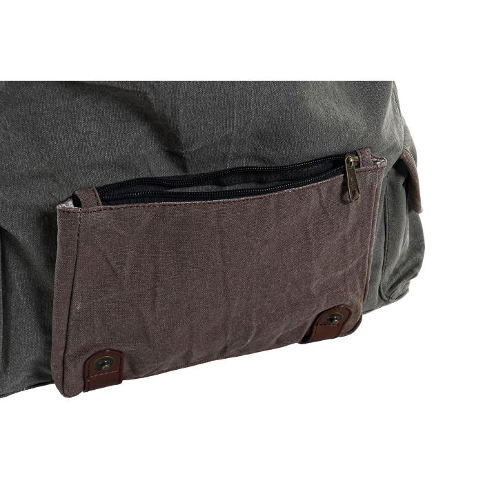 DKD Home Decor Bandolera Estilo Loft de Lienzo y Cuero Marrón Gris con Diseño Bicicleta, 48x37x10 cm 1 DKD Home Decor Bandolera Estilo Loft de Lienzo y Cuero Marrón Gris con Diseño Bicicleta, 48x37x10 cm 1