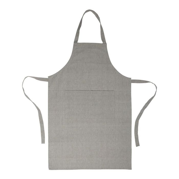 Andrea House Delantal de cocina de algodón gris 60x90cm cc20146 0 Andrea House Delantal de cocina de algodón gris 60x90cm cc20146 0