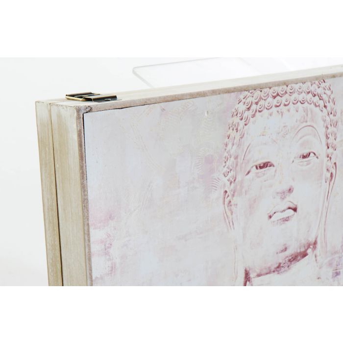DKD Home Decor Tapa Contador Eléctrico Estilo Oriental Beige, Fabricada en MDF con Detalle Buda, Medidas 31.5x46.5x6 cm (Pack de 4 Unidades) 1