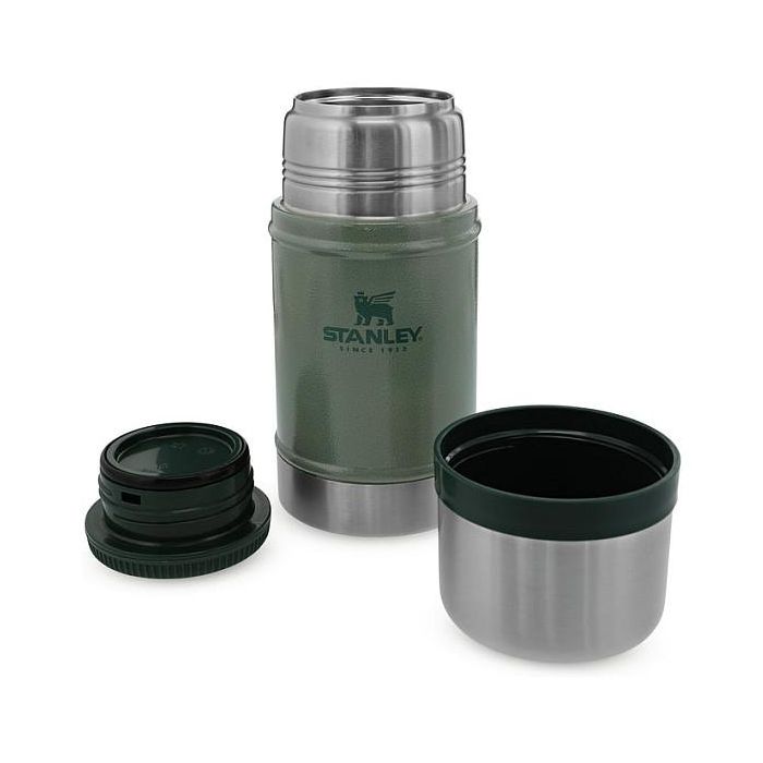 Stanley Food Jar 10-07936-003 0,70 L Acero Inoxidable, Verde Hammertone, Conserva Calor 15h/Frío 18h, A prueba de Fugas