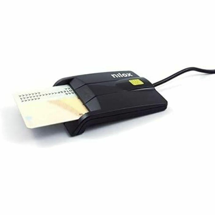 Lector de Tarjetas Nilox NXLD001 Negro DNI 2 Lector de Tarjetas Nilox NXLD001 Negro DNI 2