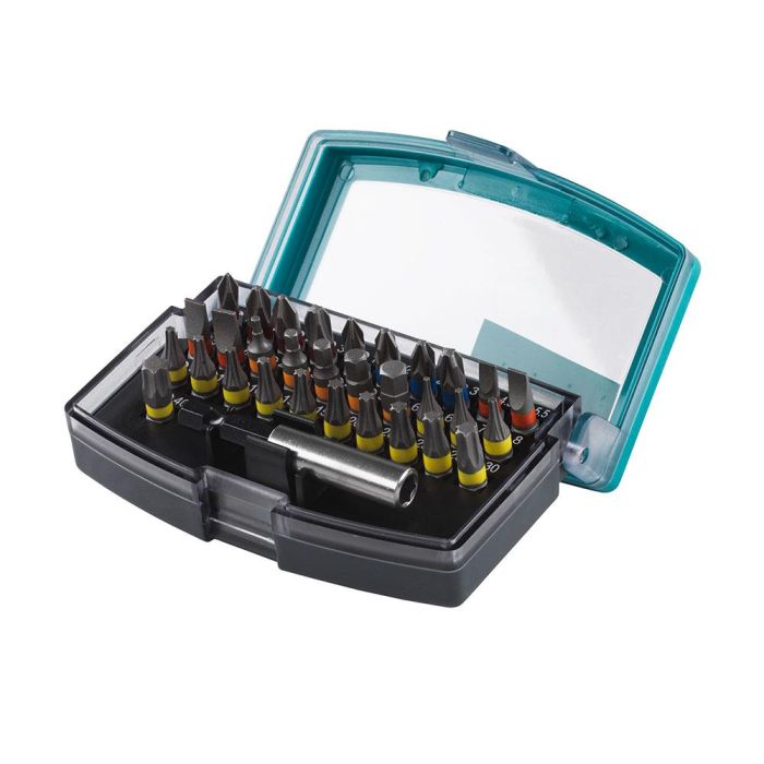 Wolfcraft Caja de puntas solid con portapuntas magnético y 31 puntas 2975000 - Juego de puntas para uso profesional y doméstico 0 Wolfcraft Caja de puntas solid con portapuntas magnético y 31 puntas 2975000 - Juego de puntas para uso profesional y doméstico 0