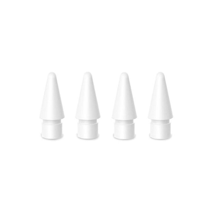 4smarts Puntas de Repuesto para Apple Pencil (1ª y 2ª Gen) - 4 Unidades, Color Blanco