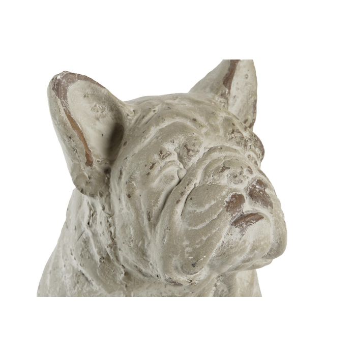 DKD Home Decor Figura Perro Resina Gris 39 x 28.5 x 19 cm 1
