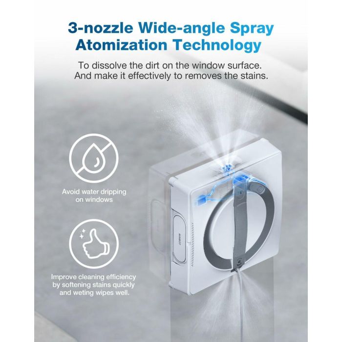 Ecovacs ECO1728654610546 Robot Limpiacristales WINBOT W2 OMNI con Estación Multifunción: Carga Mientras Trabaja 4