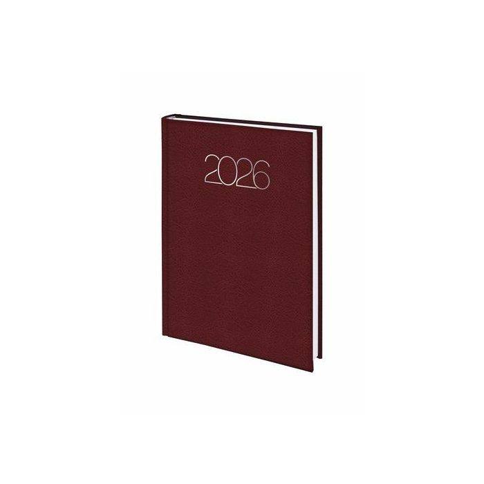 Agenda Anual (2026) Edeusto Premium Cosida Tapa Acolchada D07 145X205 D/P Burdeos (625)
