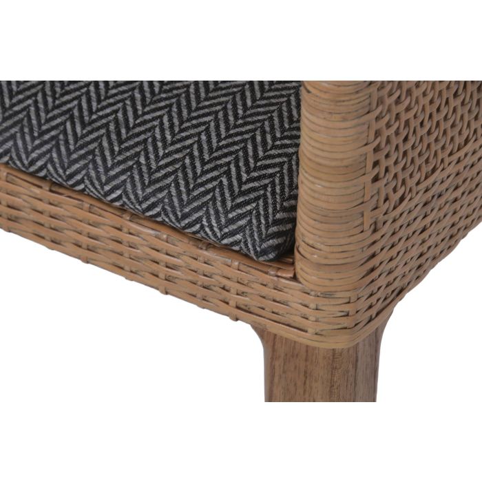 DKD Home Decor Silla Gris Marrón 52x88x51 cm Mindi Poliéster 4