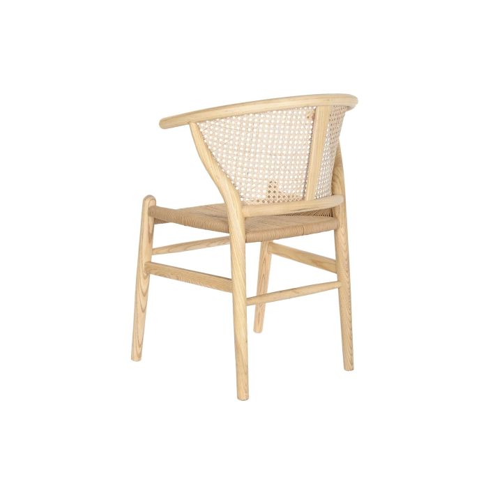 DKD Home Decor Silla Horeca Estilo Cottage de Olmo y Ratán Natural, Set de 2 Unidades, 48x56x80 cm, Altura Asiento 45 cm 4 DKD Home Decor Silla Horeca Estilo Cottage de Olmo y Ratán Natural, Set de 2 Unidades, 48x56x80 cm, Altura Asiento 45 cm 4