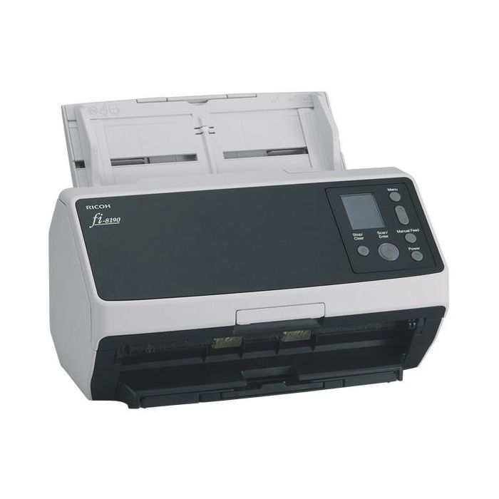 Ricoh fi-8190 Escáner Documentos - 90 ppm, Escaneo Dúplex, ADF + Alimentación Manual, Gris/Negro 3