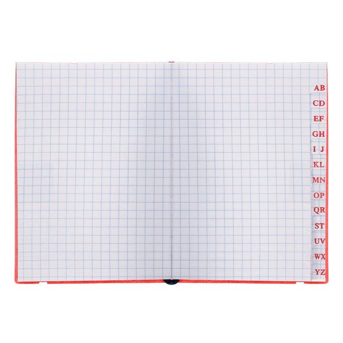 Libreta Indice Liderpapel Similpiel A7 120 Hojas 70 gr-M2 Color Rojo 6