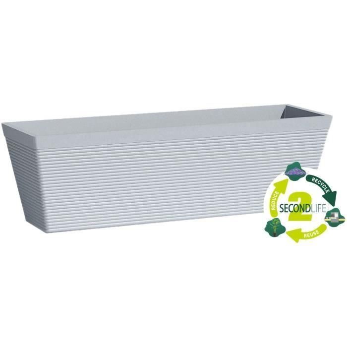 Jardinera - GARDEN ID - Green Care Impact Azul-Gris - 50 x 16 x 16 cm - Garantía de 10 años - 100% reciclado - Resistente a los rayos UV/gel 1 Jardinera - GARDEN ID - Green Care Impact Azul-Gris - 50 x 16 x 16 cm - Garantía de 10 años - 100% reciclado - Resistente a los rayos UV/gel 1