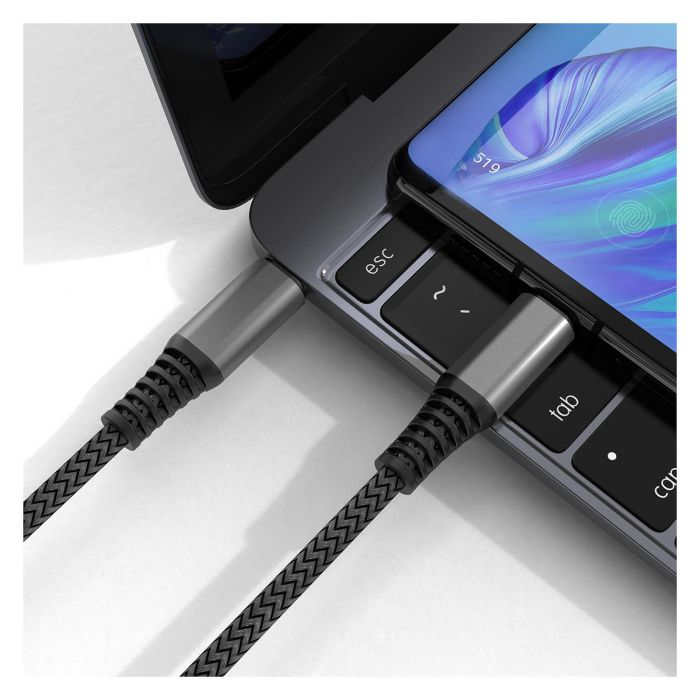 4smarts Cable USB-C a USB-C PremiumCord 456266, Carga Rápida 100W, 1.5m, Negro 8