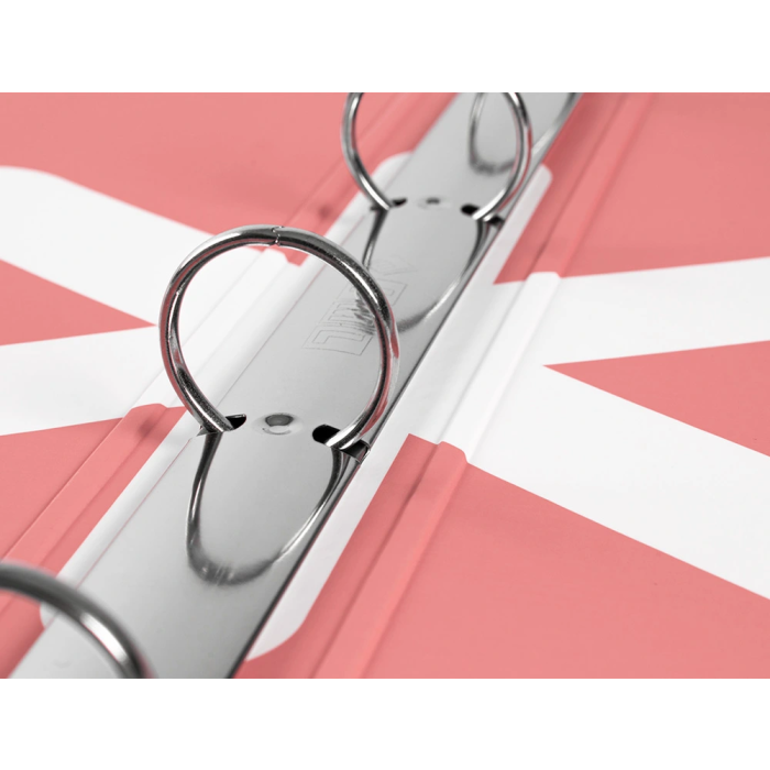 Antartik Carpeta A4 Forrada 4 Anillas 25 mm Redondas Color Coral 7