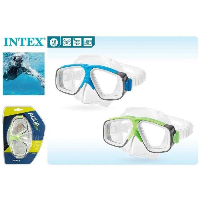 Intex Gafa Buceo Surf Rider Silicona para Mayores de 8 Años - Modelos Surtidos ABS/PC/TPE 6