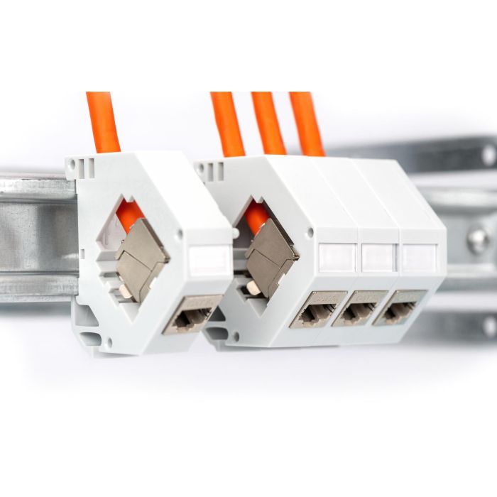 DIGITUS Instal-kab Cat7 S/FTP tw.Pair 1000m orange AWG23/1 (Speditionsversand) 1