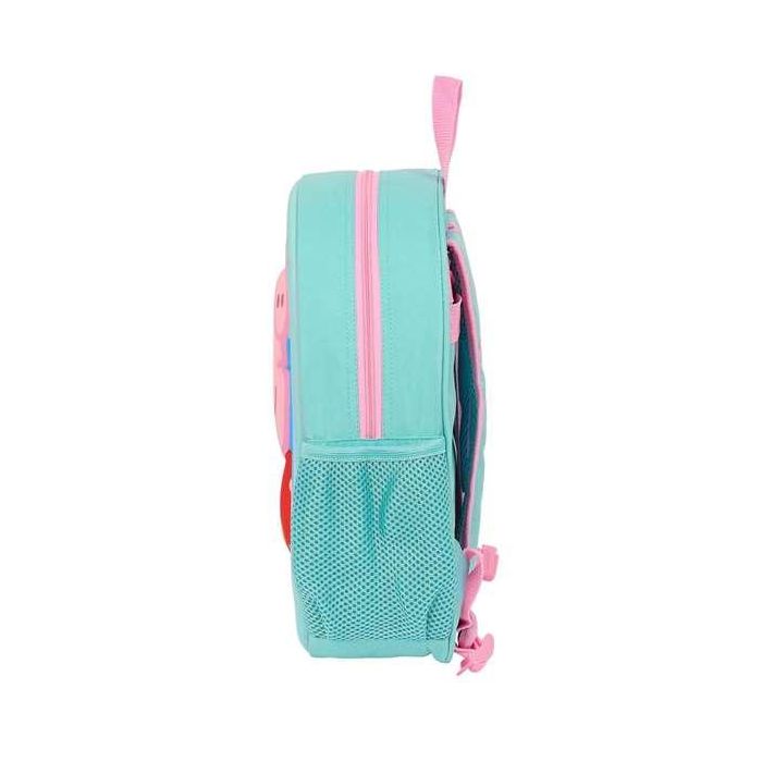 Mochila Escolar Peppa Pig Turquesa 2