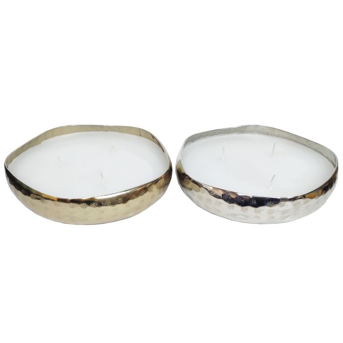 Vela Moderno DKD Home Decor Dorado Plateado 12 x 3.5 x 12 cm (4 Unidades) Vela Moderno DKD Home Decor Dorado Plateado 12 x 3.5 x 12 cm (4 Unidades)
