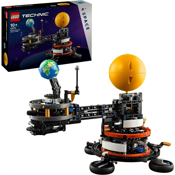 LEGO Technic 42179 Planeta Tierra y Luna en Órbita, Detallado Modelo del Sistema Solar para Construir, Set de Juguete Educativo de Ciencia Espacial 14