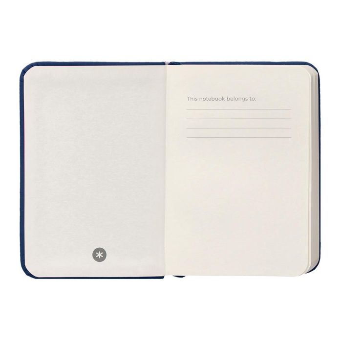 Cuaderno Con Gomilla Antartik Notes Tapa Dura A7 Hojas Lisas Azul Marino 80 Hojas 80 gr Fsc 6