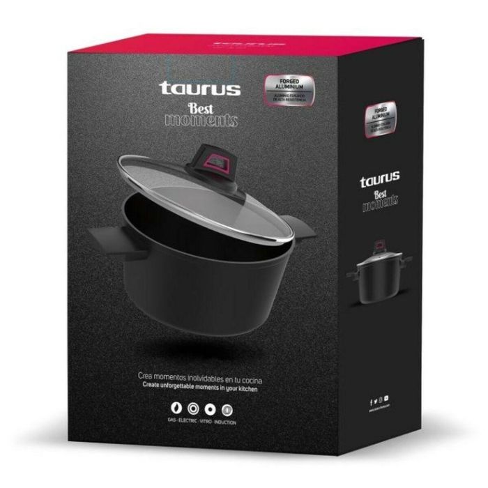 Olla con Tapa Taurus KCK4024 Negro 4,5 L 1 Olla con Tapa Taurus KCK4024 Negro 4,5 L 1