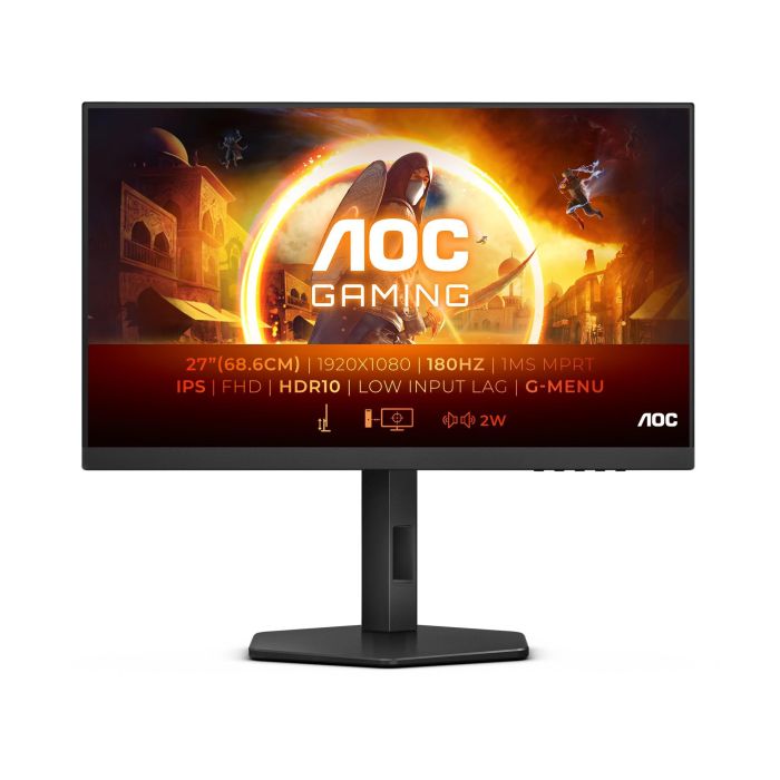 AOC 27G4X Monitor Gaming IPS 27" Full HD (1920x1080) 180Hz 0.5ms HDR10 Negro para Esports 0 AOC 27G4X Monitor Gaming IPS 27" Full HD (1920x1080) 180Hz 0.5ms HDR10 Negro para Esports 0