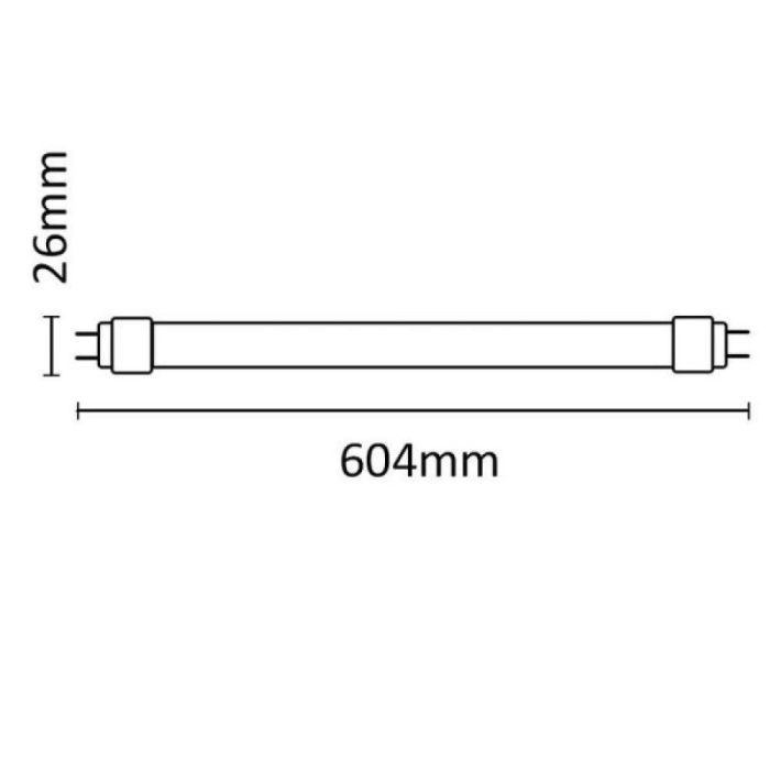 Tubo LED Asalite Vidrio G13 9W 1260Lm 4000K IP20 [ASAL-0177 2