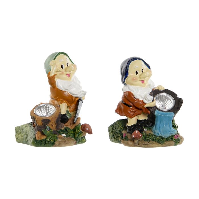 Gnomos de jardín Home ESPRIT Multicolor 11,5 x 11 x 15,2 cm (2 Unidades) 5 Gnomos de jardín Home ESPRIT Multicolor 11,5 x 11 x 15,2 cm (2 Unidades) 5
