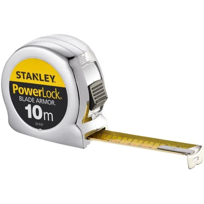 Stanley 0-33-532 Medición Blade Armor Powerlock Cinta Métrica 10 m x 25 mm 1 Stanley 0-33-532 Medición Blade Armor Powerlock Cinta Métrica 10 m x 25 mm 1