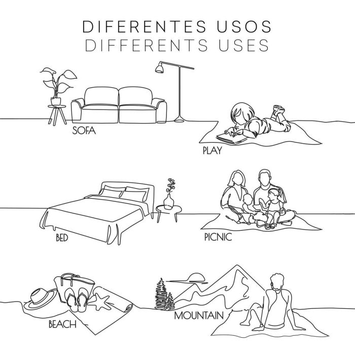 Cubre sofá Eysa SILVER Marrón claro 400 x 270 cm Reversible 2