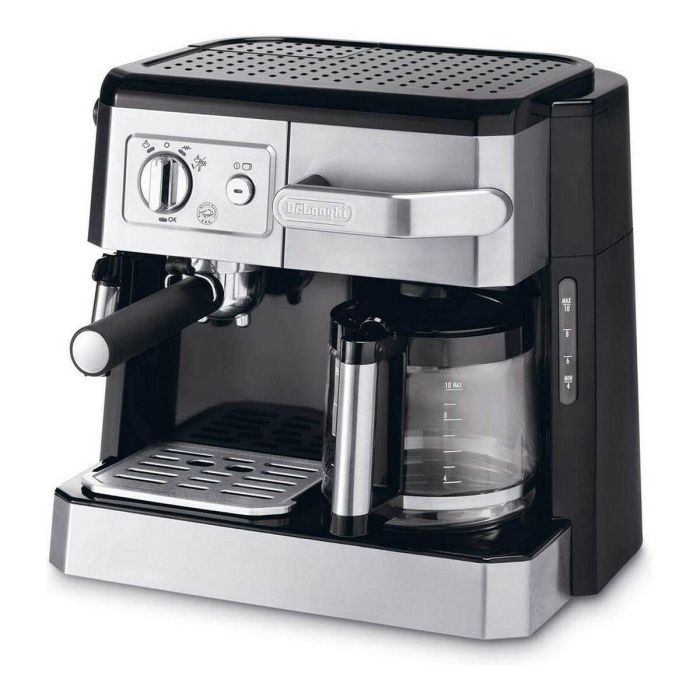 Delonghi BCO421.S Cafetera Espresso Combinada 15 Bar con Portafiltros ESE y Depósito 1L Acero Inoxidable 3