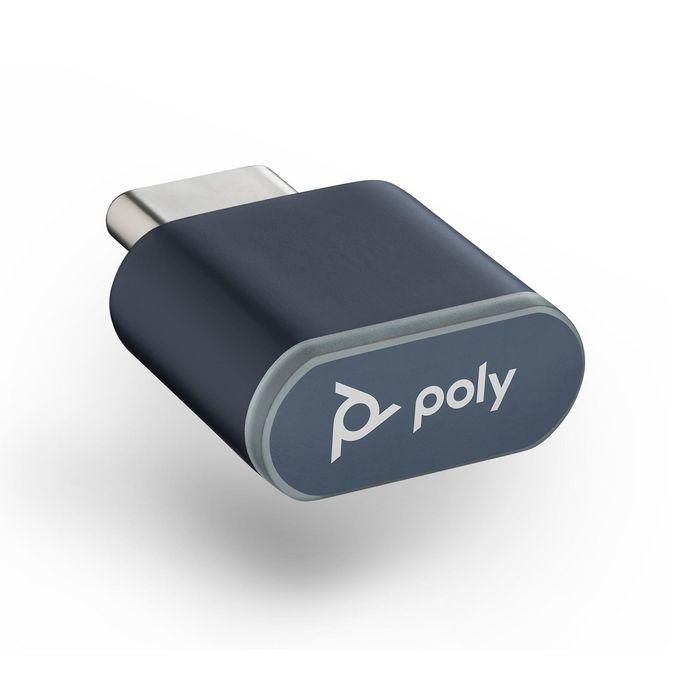 Poly BT700 Adaptador Bluetooth USB-C v5.1 de Alta Fidelidad para PC/Portátil | Diseño Compacto con Mayor Alcance y Conexión Rápida para Llamadas