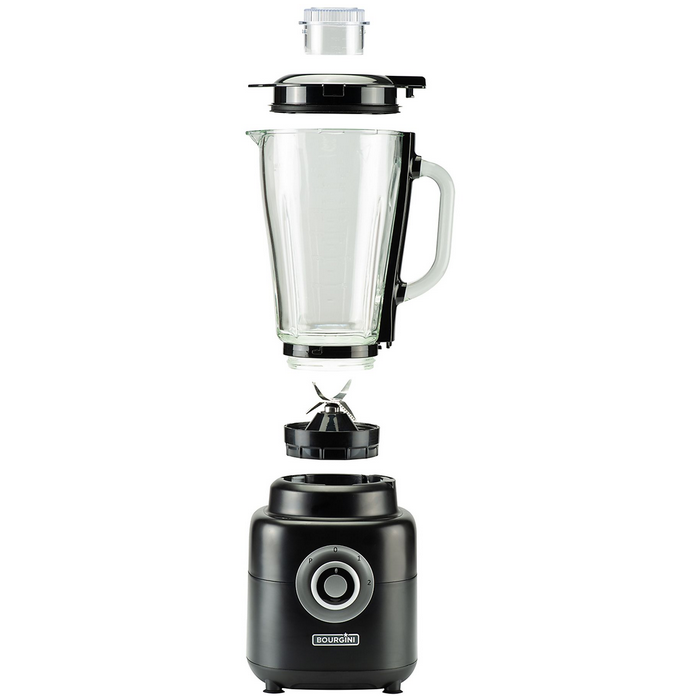 Bourgini Batidora Vaso Powerblender Cristal 1.7 L, 1000W, 4 Velocidades, Incluye Botella Deportiva 750ml, Muele Hielo 1 Bourgini Batidora Vaso Powerblender Cristal 1.7 L, 1000W, 4 Velocidades, Incluye Botella Deportiva 750ml, Muele Hielo 1