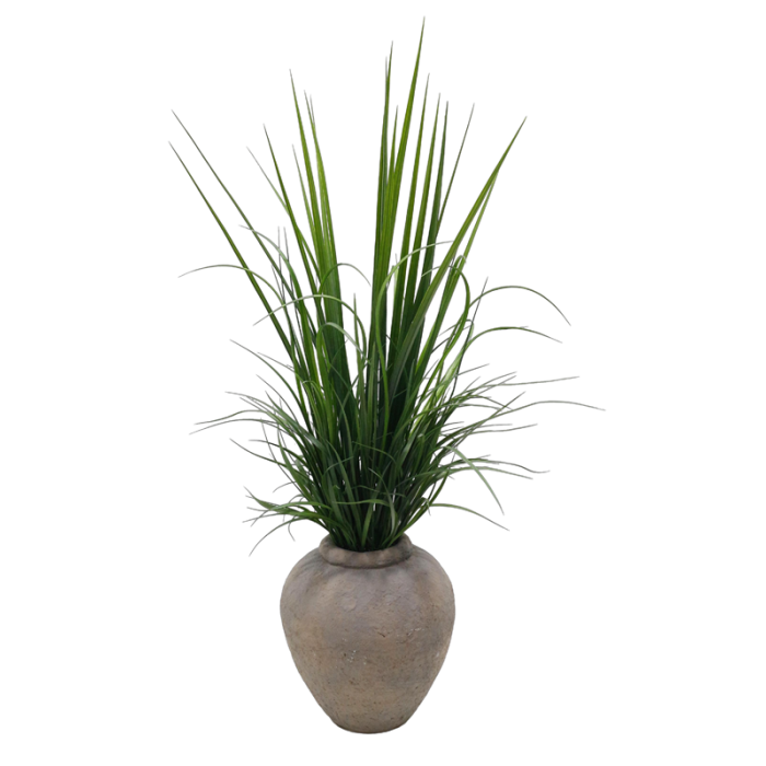 DKD Home Decor Planta de PE y Magnesia Verde Terracota 70 x 125 x 70 cm