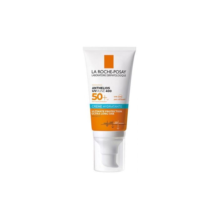 La Roche Posay Anthelios UVMune 400 Crema Hidratante Facial SPF50+ Protector Solar Muy Alta Protección UVA/UVB Piel Sensible Hipoalergénico 50ml