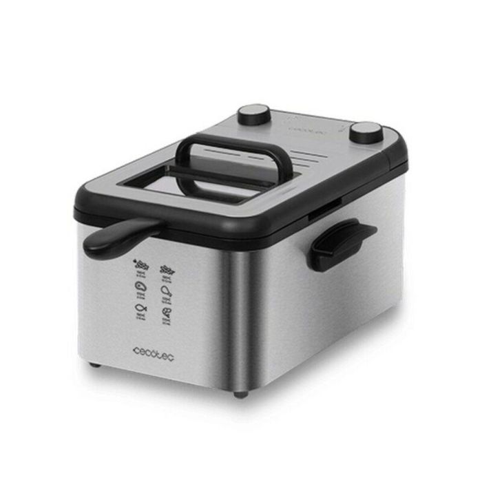 Cecotec CleanFry Infinity 3000 Full Inox Freidora Eléctrica 3L 2400W, Filtro OilCleaner, Apta Lavavajillas 5