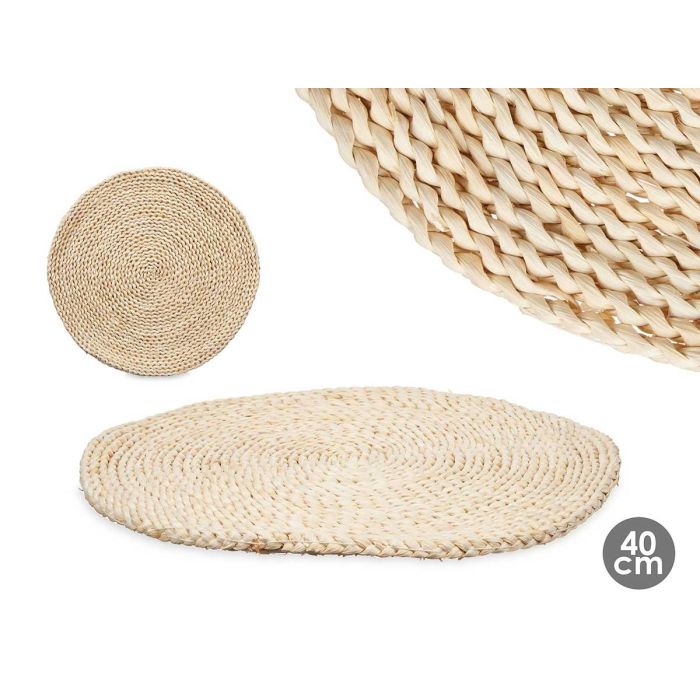 Salvamantel Redondo de Esparto 40 cm - Kinvara (12 Unidades) Salvamantel Redondo de Esparto 40 cm - Kinvara (12 Unidades)