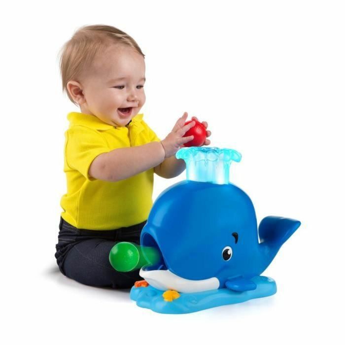 BRIGHT STARTS Juguete para bebés y niños, chorros de bolas, sonidos y luces, Ballena 1