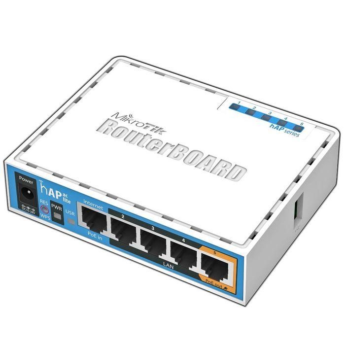 Mikrotik HAP ac lite Router Inalámbrico 733 Mbit/s Blanco