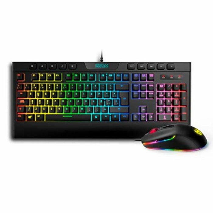 Teclado y Ratón Gaming Krom Kalyos Negro 1